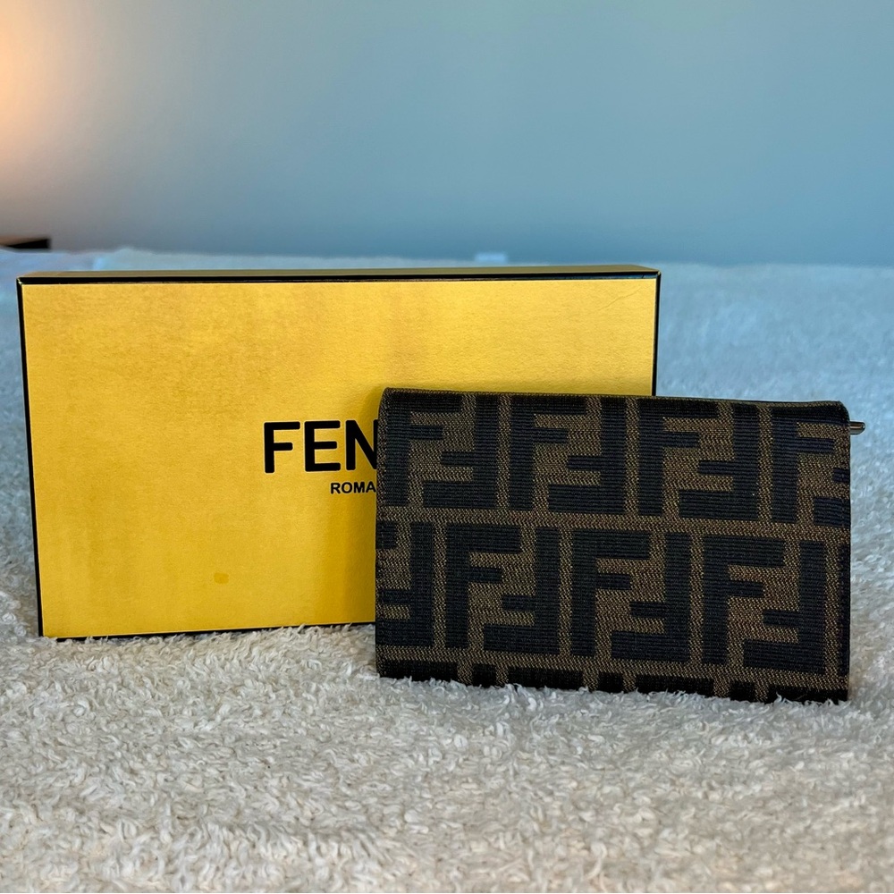 SOLD! Fendi Zucca Compact Wallet